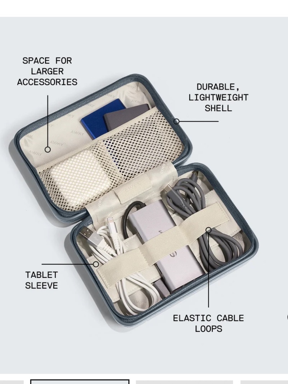 Away Travel Accessories Mini Tech Case, Micro Bag, Zip Pouch, Luggage Tag - Picture 4 of 10